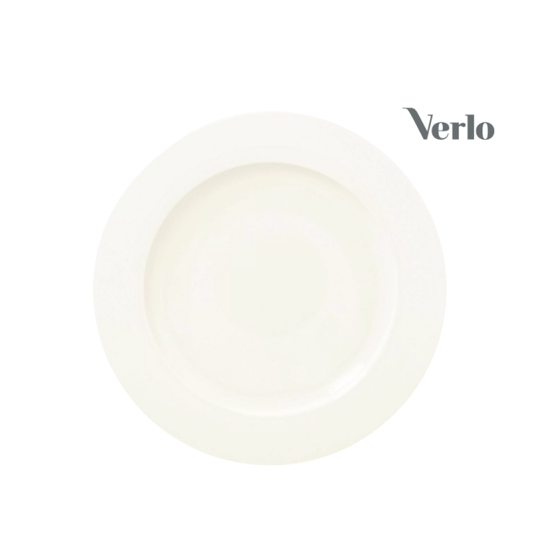 Taldrik 27cm Verlo Forte, portselan, elevandiluu valge