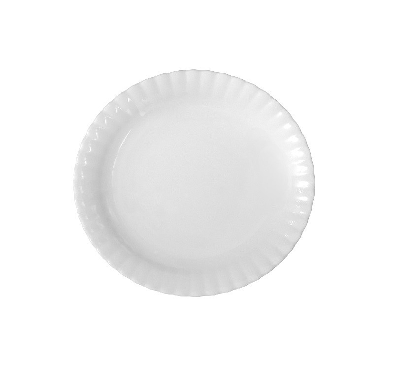 Taldrik Iwona, 240 mm, valge, portselan