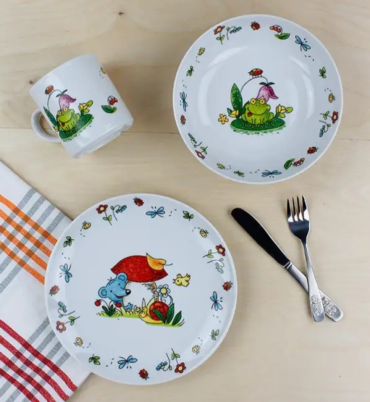 Lastenõude komplekt / lasteserviis Seeneke, portselan