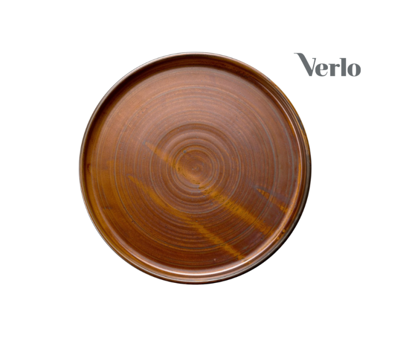 Taldrik 25cm Verlo Fire, portselan, pruun