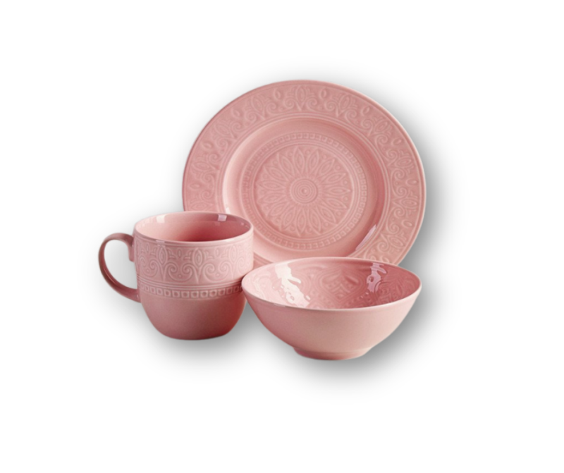 Taldrik Festa, 21 cm, roosa, portselan