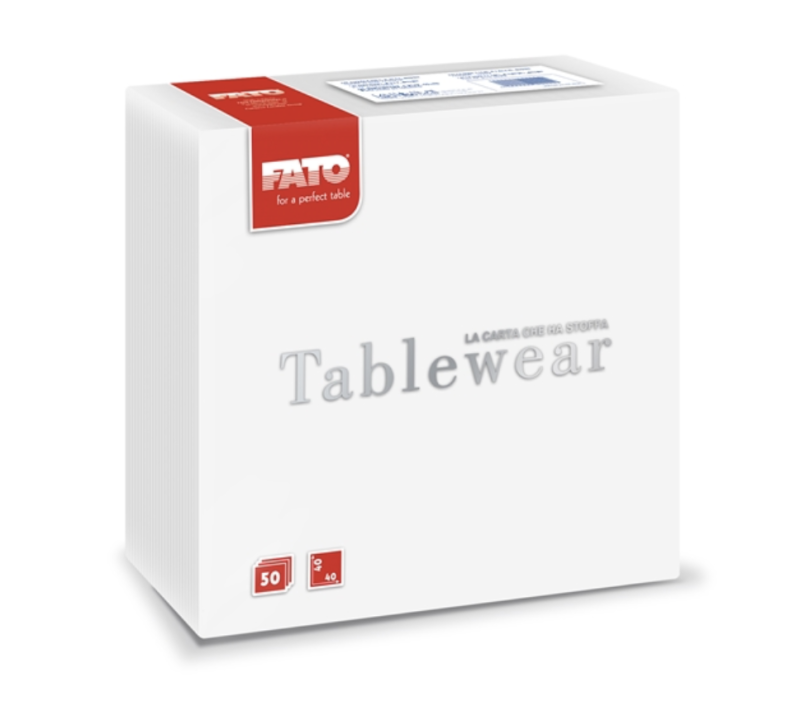 Salvrätik Airlaid 40x40 Tablewear valge 50tk/pk