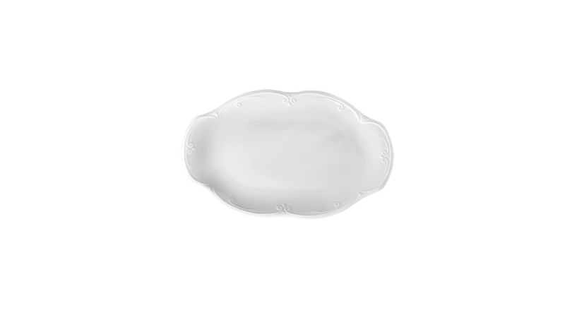Ovaalne vaagen Kamelia, 380 x 230 mm, portselan