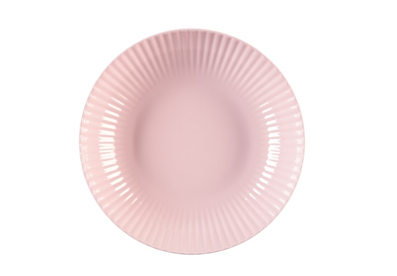 Sügav taldrik Daisy, 220 mm, roosa, portselan