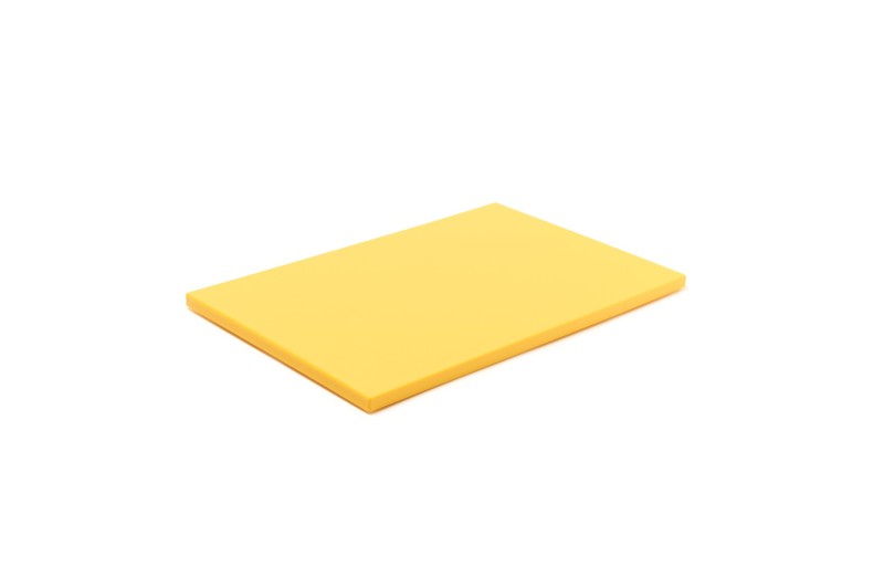 Lõikelaud 500 x 300 x 20 mm, plastik KOLLANE